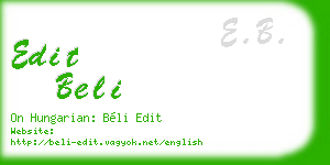 edit beli business card