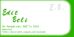 edit beli business card